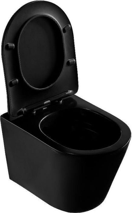 Унитаз Abber Bequem AC1102MB подвесной Черный матовый с сиденьем Микролифт