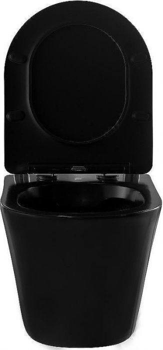 Унитаз Abber Bequem AC1102MB подвесной Черный матовый с сиденьем Микролифт