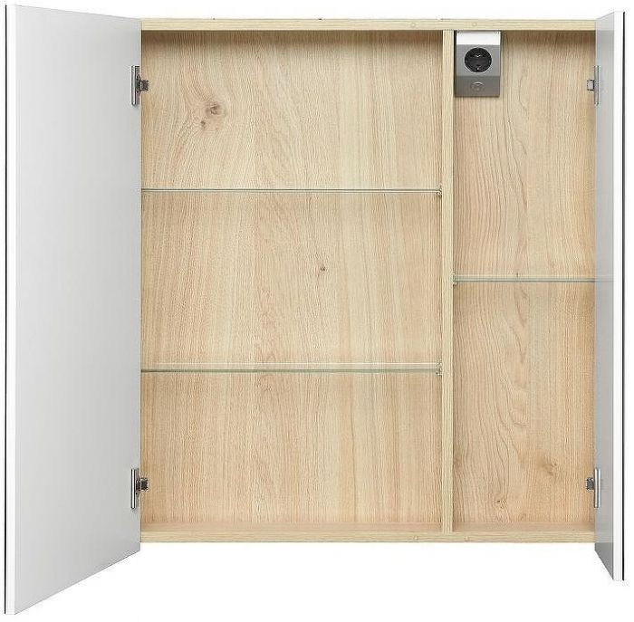 Зеркальный шкаф Roca Up 80 ZRU9303017 с подсветкой Белый глянец