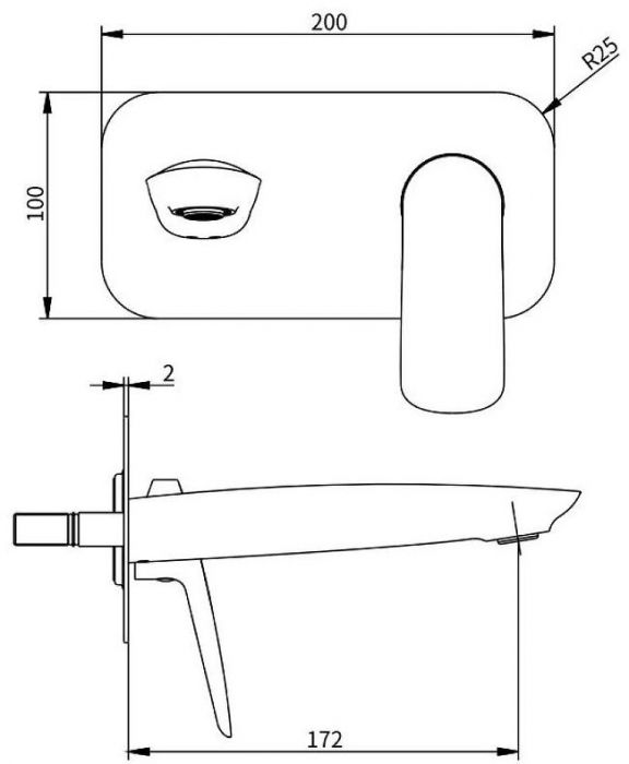 Смеситель для раковины Savol SK-H7207 цвет Хром