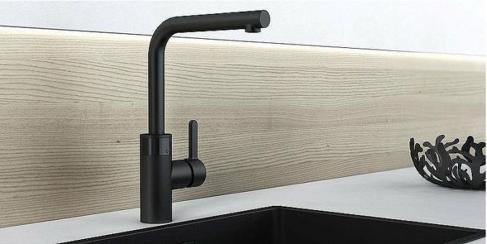 Смеситель для кухни Kludi E-Go 422306675 Черный матовый