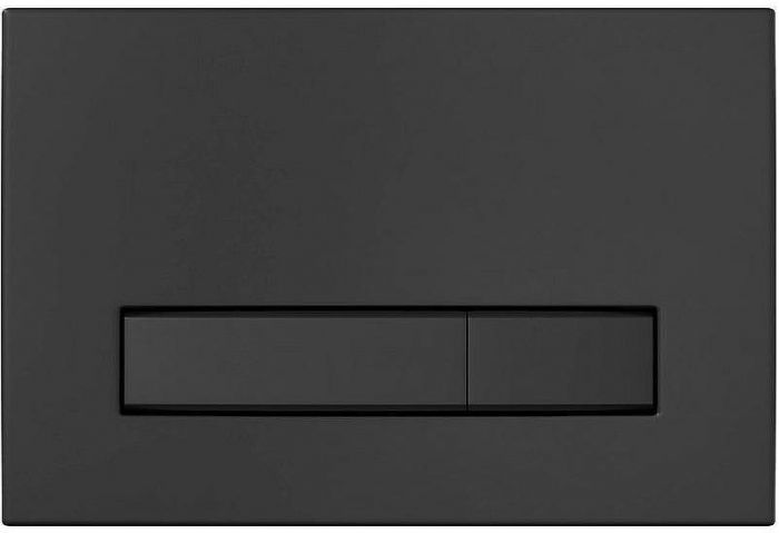 Комплект унитаза CeramaLux 2197 с инсталляцией Berges Atom 410 040340 с сиденьем Микролифт и Черной матовой клавишей смыва