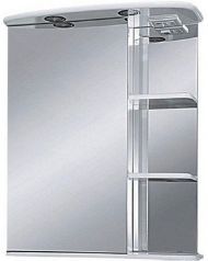 Зеркальный шкаф Misty Магнолия 60 L Э-Маг04060-01СвЛ с подсветкой Белое