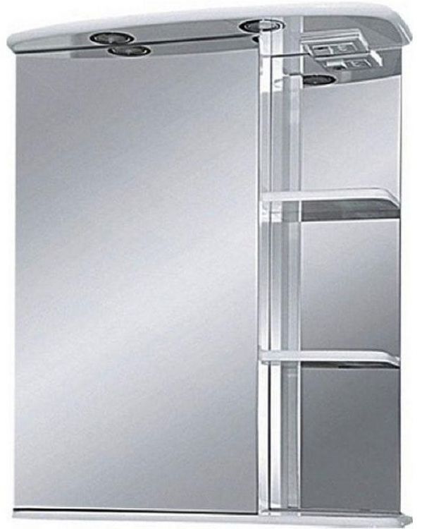 Зеркальный шкаф Misty Магнолия 60 L Э-Маг04060-01СвЛ с подсветкой Белое