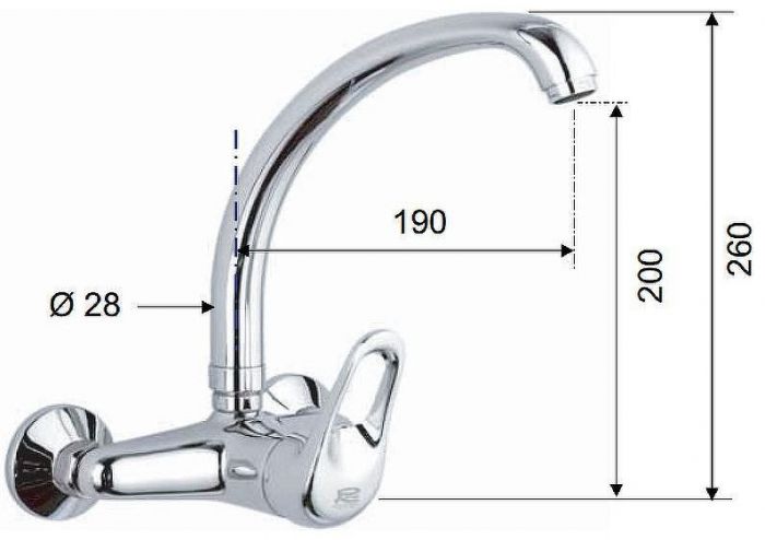 Смеситель для кухни Remer Remix R43 Хром