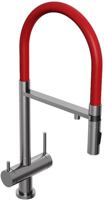 Смеситель для кухни Abelsberg Venta IXF73979GM цвет Космическая сталь