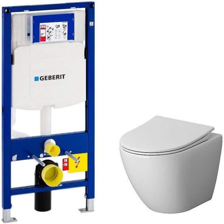 Комплект унитаза Niagara Vista NG-9301 с инсталляцией Geberit Duofix Sigma UP320 111.300.00.5 с сиденьем Микролифт