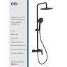Душевая система Gid Edessa L070BMND3 цвет Черный матовый Душевая система Gid Edessa L070BMND3 цвет Черный матовый