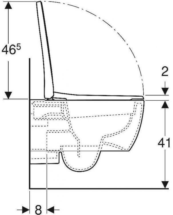Унитаз Geberit iCon 500.784.01.1 подвесной с сиденьем Микролифт