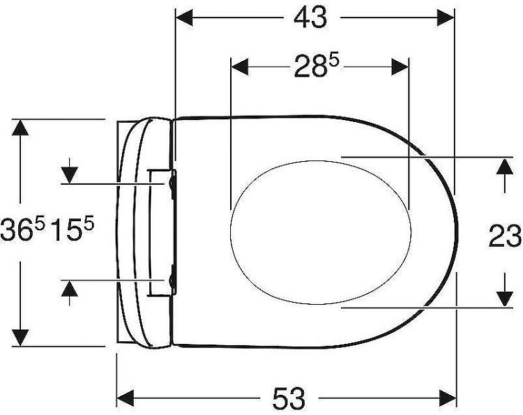 Унитаз Geberit iCon 500.784.01.1 подвесной с сиденьем Микролифт