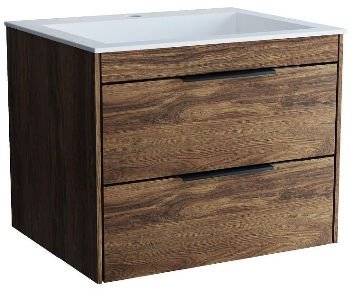 Тумба под раковину Vincea Chiara 2D 60 VMC-2C2600CO подвесная цвет C.Oak