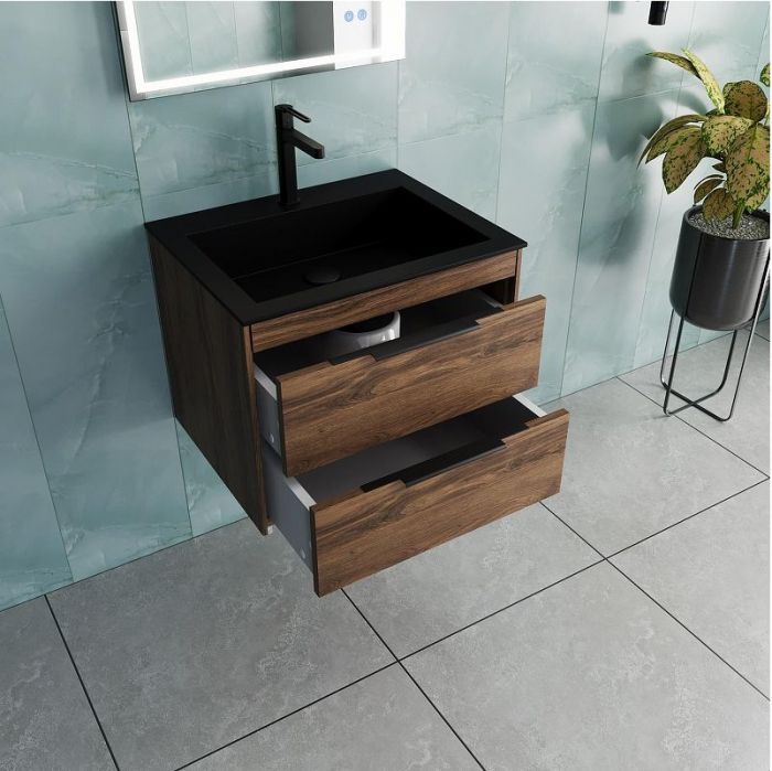 Тумба под раковину Vincea Chiara 2D 60 VMC-2C2600CO подвесная цвет C.Oak