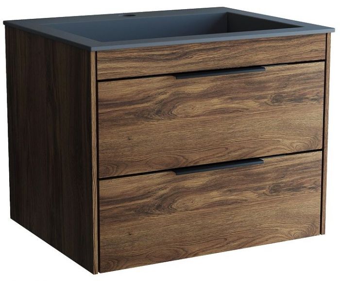 Тумба под раковину Vincea Chiara 2D 60 VMC-2C2600CO подвесная цвет C.Oak
