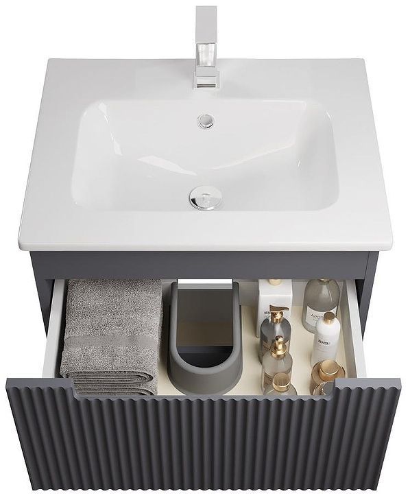 Тумба под раковину Dreja Euphoria 100 99.2017 подвесная/напольная цвет Белый матовый
