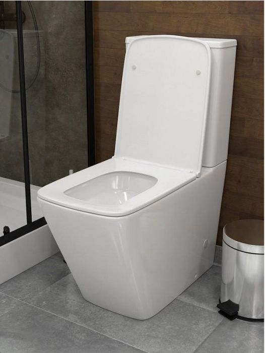 Унитаз компакт WellWant Aura WWUN2113WS цвет Белый с бачком и сиденьем Микролифт