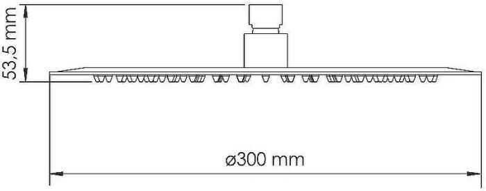 Верхний душ WasserKRAFT Asphe A330 Розовое золото