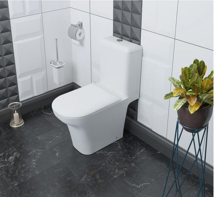 Унитаз компакт Lavinia Boho Bristol 3305001R цвет Белый глянцевый с бачком и сиденьем Микролифт