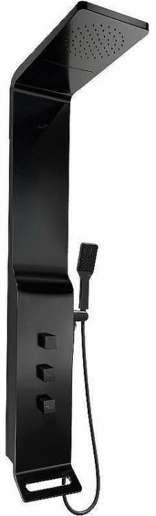 Душевая панель Ceruttispa Sella B CT8989 с термостатом Черная глянцевая Душевая панель Ceruttispa Sella B CT8989 с термостатом Черная глянцевая