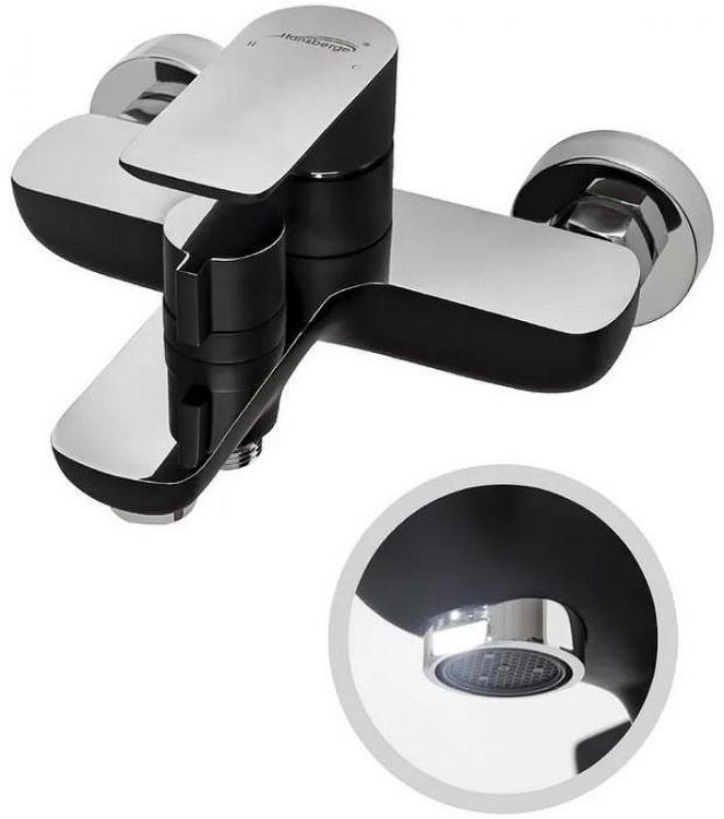 Комплект смесителей Hansberge Nordic H7099BC Черный матовый Хром Комплект смесителей Hansberge Nordic H7099BC Черный матовый Хром
