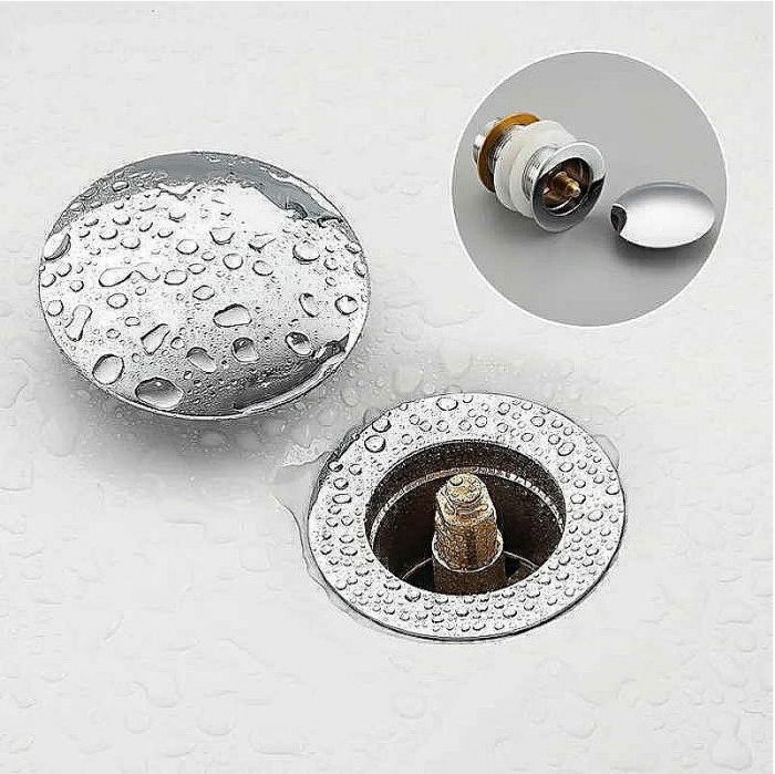 Донный клапан Frap F65-4 click-clack Хром