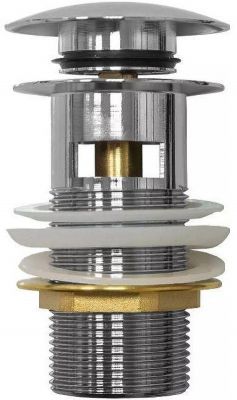 Донный клапан Comforty CF3GD0037 00-00018804 click-clack Хром