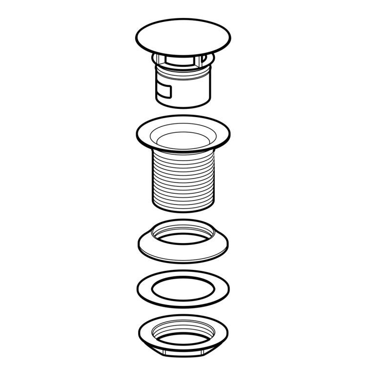 Излив для раковины Geberit 1 1/4''x50mm без донного клапана Излив для раковины Geberit 1 1/4''x50mm без донного клапана