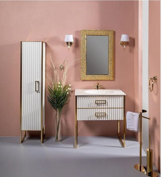 Зеркало Boheme Armadi Art NeoArt Aura 60 536 с подсветкой Золото