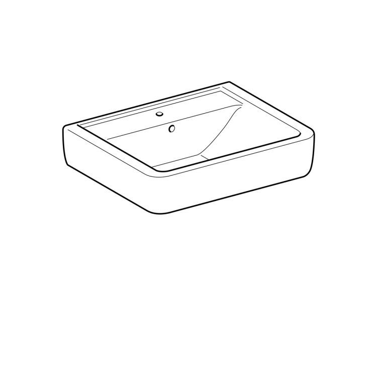 Раковина Geberit Renova Nr.1 Plan, 225160000