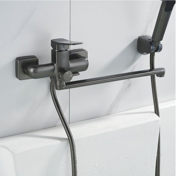 Смеситель для ванны Shevanik S9922T универсальный цвет Оружейная сталь