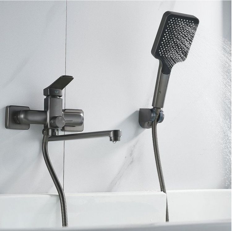 Смеситель для ванны Shevanik S9922T универсальный цвет Оружейная сталь Смеситель для ванны Shevanik S9922T универсальный цвет Оружейная сталь