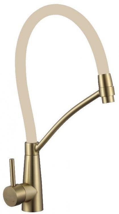 Смеситель для кухни Fmark FS8255C-12 цвет Золото матовое Бежевый Смеситель для кухни Fmark FS8255C-12 цвет Золото матовое Бежевый