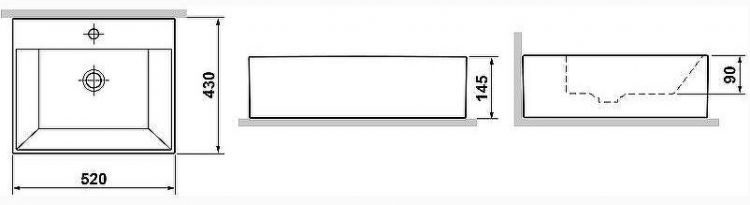 Раковина Laguraty 52 5223B Белая