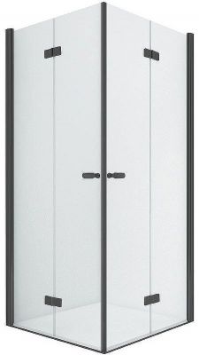Душевой уголок New Trendy New Soleo Black 100х70 D-0236A/D-0237A профиль Черный стекло прозрачное