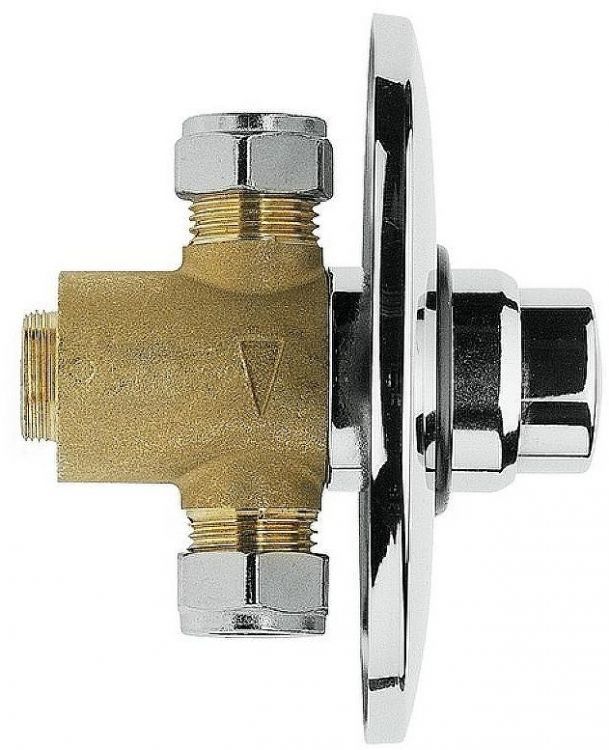 Запорный вентиль Remer TE30 Tempor порционный Хром