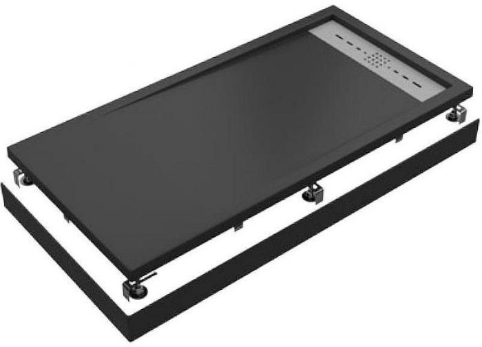 Душевой поддон из искусственного камня Creto Scala 100x90 3-0053 Черный