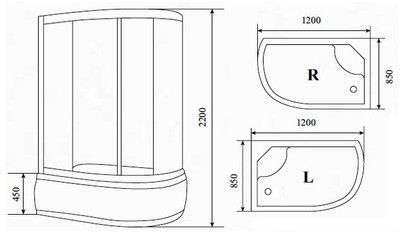 Душевая кабина Timo T-7720 L Душевая кабина Timo T-7720 L