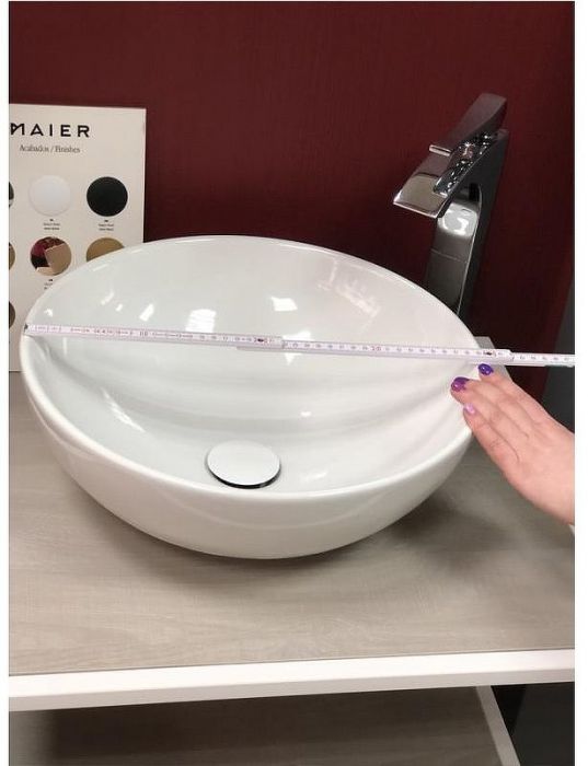 Раковина-чаша Scarabeo Thin Line 39,5 8009 цвет Белый