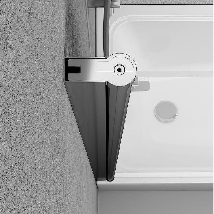 Шторка на ванну AM.PM Gem 80 W90BS-D080-140CT профиль Хром стекло прозрачное