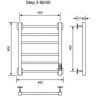 Электрический полотенцесушитель Ника Step-3 60/40 U Белый матовый