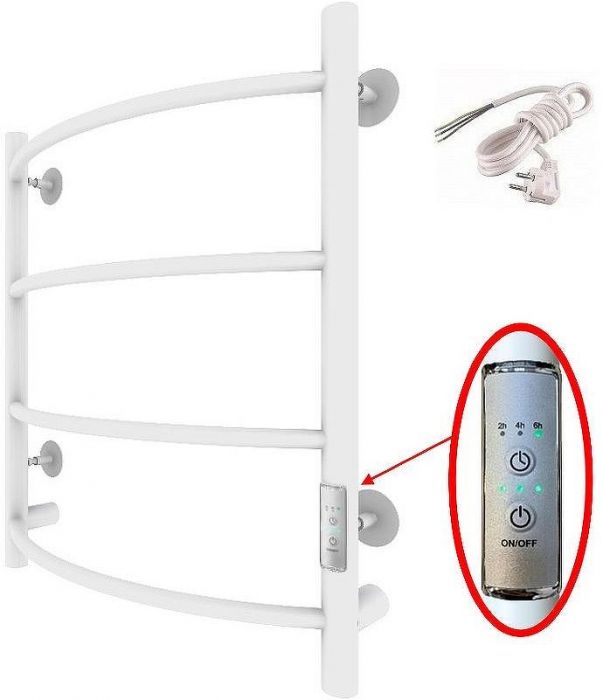 Электрический полотенцесушитель Тругор ПЭК 5 СП 60x50 Белый