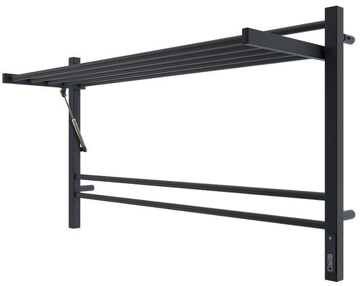 Электрический полотенцесушитель Terminus Горизонт П8 1000х600 4670078543325 с полкой цвет Черный муар