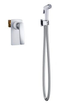 Смеситель встроенный с гигиеническим душем Timo Helmi 4089/00-16SM хром-белый Смеситель встроенный с гигиеническим душем Timo Helmi 4089/00-16SM хром-белый