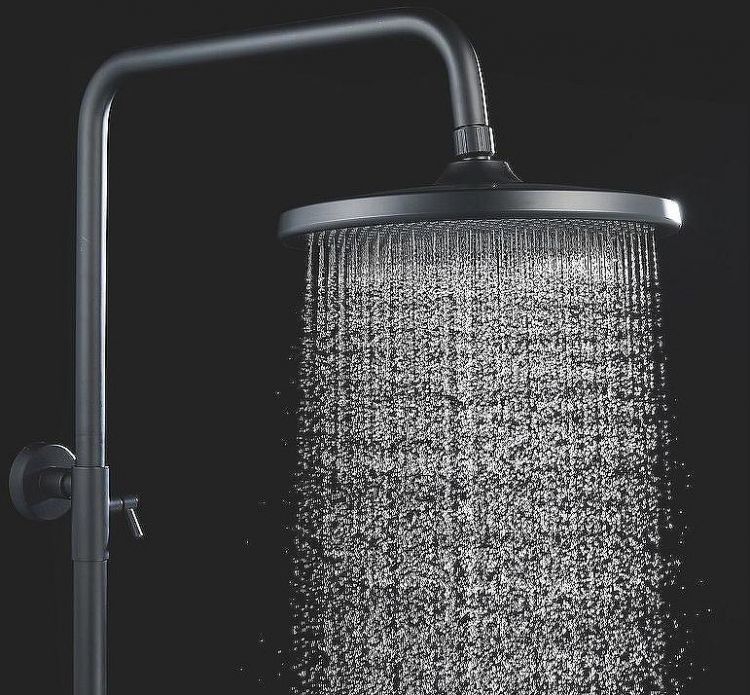 Душевая система Rose R39H R3936H Черная матовая Душевая система Rose R39H R3936H Черная матовая