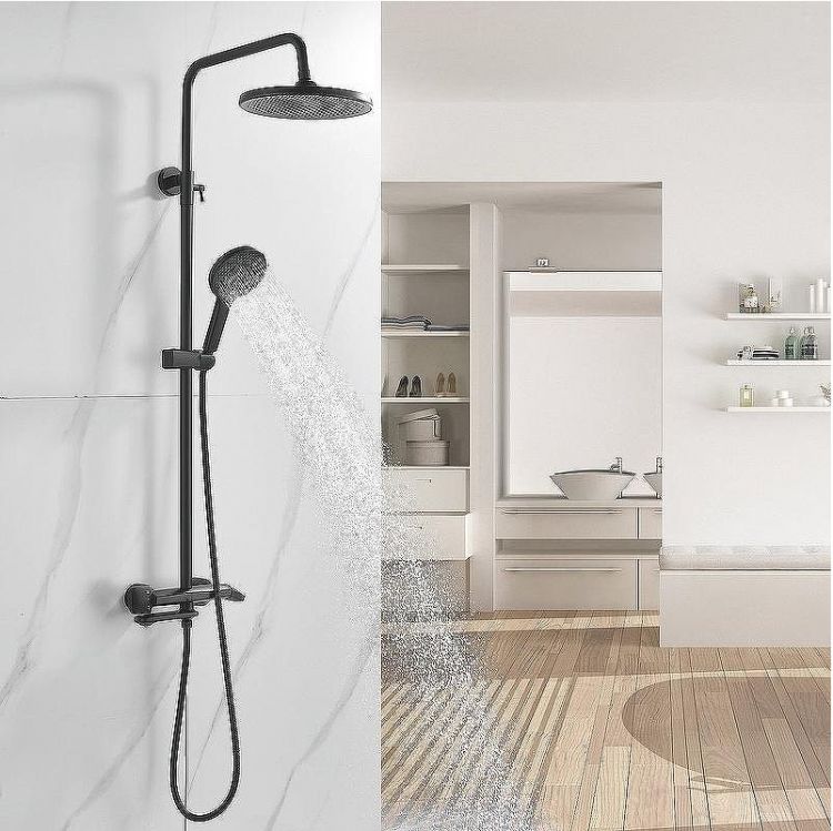 Душевая система Rose R39H R3936H Черная матовая Душевая система Rose R39H R3936H Черная матовая