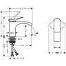 Hansgrohe Vivenis Смеситель для раковины, на 1 отв., цвет: черный матовый