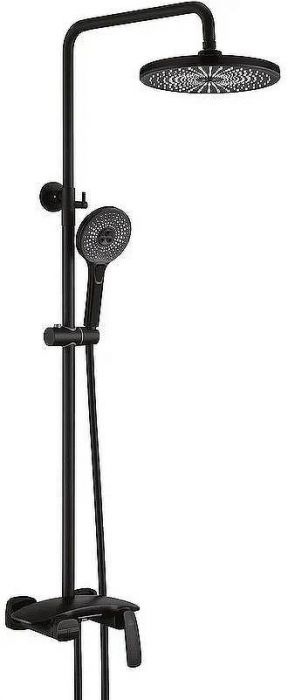 Душевая система Rose R11H R1136H Черная матовая