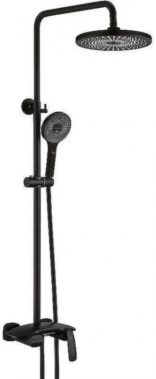 Душевая система Rose R11H R1136H Черная матовая