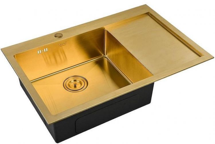 Кухонная мойка ZorG PVD Bronze SZR-7851-L BRONZE Бронза Кухонная мойка ZorG PVD Bronze SZR-7851-L BRONZE Бронза