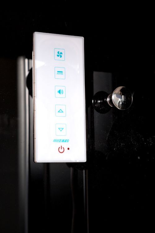 Душевая кабина Deto B90S+ эл. BLACK 90x90x220 Душевая кабина Deto B90S+ эл. BLACK 90x90x220