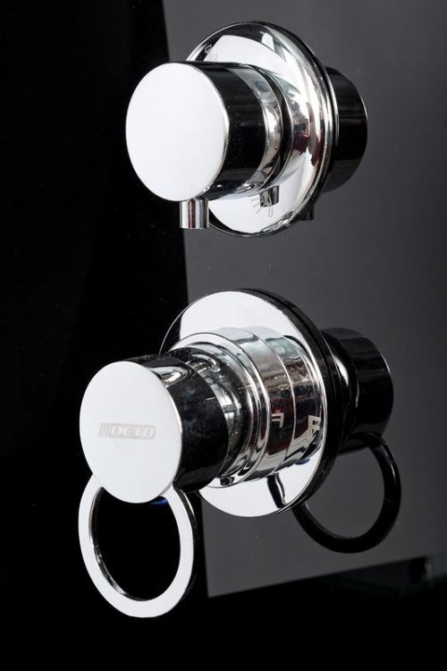 Душевая кабина Deto B90S+ эл. BLACK 90x90x220 Душевая кабина Deto B90S+ эл. BLACK 90x90x220